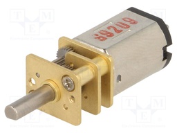 Motor: DC; with gearbox; HPCB; 6VDC; 1.5A; Shaft: D spring