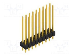Connector: pin strips; pin header; male; PIN: 18; 2.54mm; THT; 2x9
