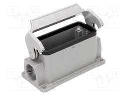 Enclosure: for Han connectors; Han HMC; size 16B; with latch