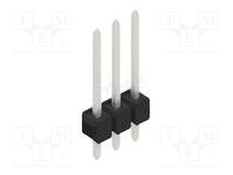 Connector: pin strips; pin header; male; PIN: 3; 2.54mm; THT; 1x3