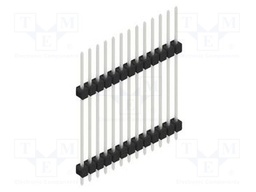 Connector: pin strips; pin header; male; PIN: 13; 2.54mm; THT; 1x13