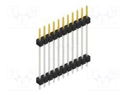 Connector: pin strips; pin header; male; PIN: 11; 2.54mm; THT; 1x11