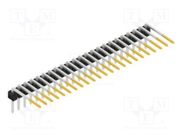 Connector: pin strips; pin header; male; PIN: 23; 2.54mm; THT; 1x23