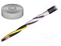 Wire: motor; chainflex® CFROBOT6; 3G25mm2; PUR; dark blue; Cu; 23mm