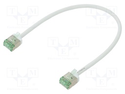 Patch cord; U/FTP; Cat 8.1; stranded; Cu; LSZH; white; 0.25m; 32AWG