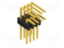Connector: pin strips; pin header; male; PIN: 8; 1.27mm; THT; 2x4