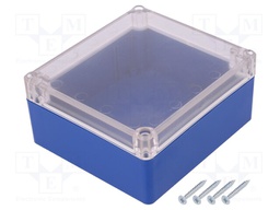 Enclosure: multipurpose; X: 115mm; Y: 125mm; Z: 58mm; ABS; blue; IP65