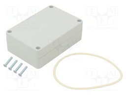 Enclosure: multipurpose; X: 60mm; Y: 90mm; Z: 30mm; ABS; light grey