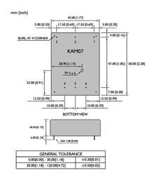 Converter: AC/DC; 6.3W; Uin: 65÷265V; Uout: 3.3VDC; Uout2: 5VDC; 70%