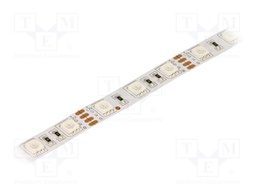LED tape; RGB; LED/m: 60; SMD; 5050; 12V; 120°; IP20; PIN: 4; 14.4W/m