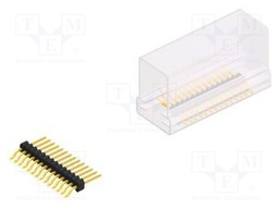 Connector: pin strips; pin header; male; PIN: 14; 1.27mm; SMT; 1x14