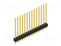 Connector: pin strips; pin header; male; PIN: 14; 2.54mm; THT; 1x14