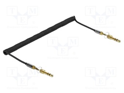 Cable; Jack 3.5mm 3pin plug,Jack 6,35mm 3pin plug,both sides