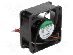 Fan: DC; axial; 24VDC; 60x60x25mm; 62m3/h; 41.7dBA; ball; 7500rpm