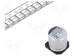 Capacitor: electrolytic; SMD; 33uF; ±20%; -55÷105°C; Series: GSC