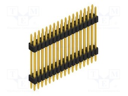 Connector: pin strips; pin header; male; PIN: 34; 1.27mm; THT; 2x17