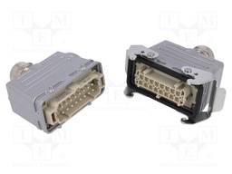 Connector: HDC; male + female; C146; PIN: 16; 16+PE; size E16; M25