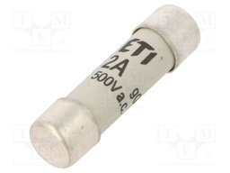 Fuse: fuse; gG; 2A; 500VAC; cylindrical; 10,3x38mm
