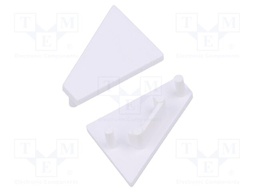 Cap for LED profiles; white; ABS; GEN2; Pcs: 20; CORNER14