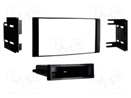 Radio frame; Nissan; 2 DIN; black