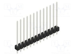 Connector: pin strips; pin header; male; PIN: 13; 2.54mm; THT; 1x13