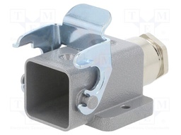 Enclosure: for HDC connectors; C146; size A3; with latch; plastic