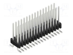 Connector: pin strips; pin header; male; PIN: 32; 1.27mm; SMT; 2x16