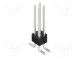 Connector: pin strips; pin header; male; PIN: 4; 1.27mm; SMT; 2x2