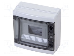 Enclosure: for modular components; IP65; wall mount; grey; 40 CD
