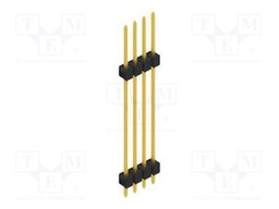 Connector: pin strips; pin header; male; PIN: 4; 2.54mm; THT; 1x4
