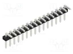 Connector: pin strips; pin header; male; PIN: 15; 2mm; THT; 1x15