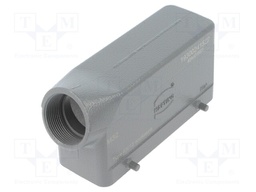 Enclosure: for HDC connectors; Han B; size 24B; for cable; angled