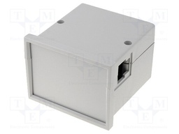 Enclosure: panel; X: 72mm; Y: 72mm; Z: 55mm; ABS; grey; screwed