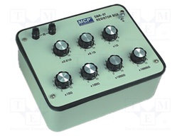 Decade box: resistance; 0,1÷10kΏ; Number of ranges: 7; 7mA