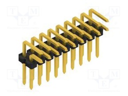Connector: pin strips; pin header; male; PIN: 18; 2.54mm; THT; 2x9