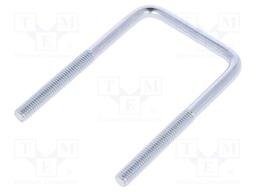 U-bolt; C; steel; zinc; Thread len: 41mm; Int.width: 43mm; H: 78mm