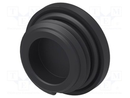Stopper; polyamide; black; IP68; Entrelec; Gland: M16; 6mm