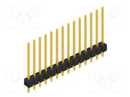 Connector: pin strips; pin header; male; PIN: 14; 2.54mm; THT; 1x14