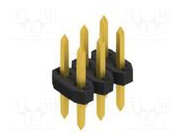 Connector: pin strips; pin header; male; PIN: 6; 2mm; THT; 2x3; 100V
