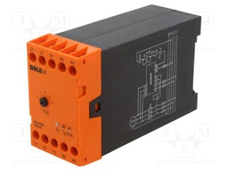 Motor brake relay; breaking current; for DIN rail mounting