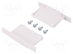 Cap for LED profiles; white; ABS; Application: PHIL WPUST; Pcs: 2