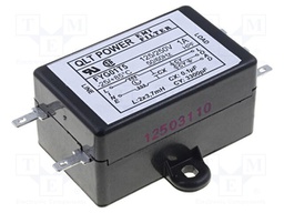 Filter: anti-interference; 250VAC; Cx: 100nF; Cy: 3.3nF; 3.7mH