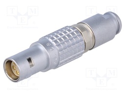 Connector: circular; Series: 0B; plug; female; soldering; for cable