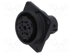 Connector: circular; socket; PIN: 6; female; screw terminal; IP65