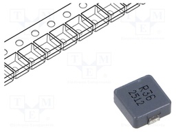 Inductor: wire; SMD; 360nH; ±20%; 11x10x3.8mm