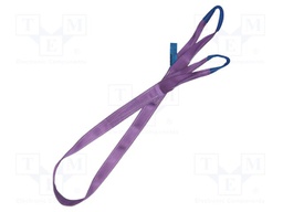 Fastening belt; L: 4m; Width: 30mm; polyester; violet; 1000kg