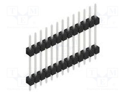 Connector: pin strips; pin header; male; PIN: 13; 2.54mm; THT; 1x13