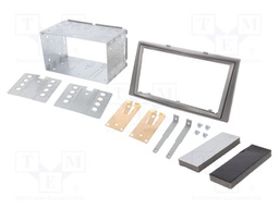 Radio frame; Opel; 2 DIN; black