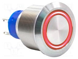 Switch: vandal resistant; SPDT; 3A/250VAC; IP67; ON-(ON); 24V; ULV7