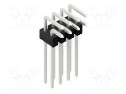 Connector: pin strips; pin header; male; PIN: 8; 2.54mm; THT; 2x4